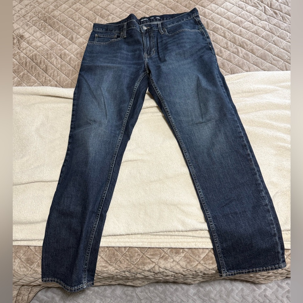 Old Navy Men's Dark Blue Slim built in flex jeans 36 x 32